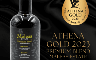 Golden Distinction Awarded to Premium Blend at the 2023 Athena International Olive Oil Competition – athenaiooc 2023!